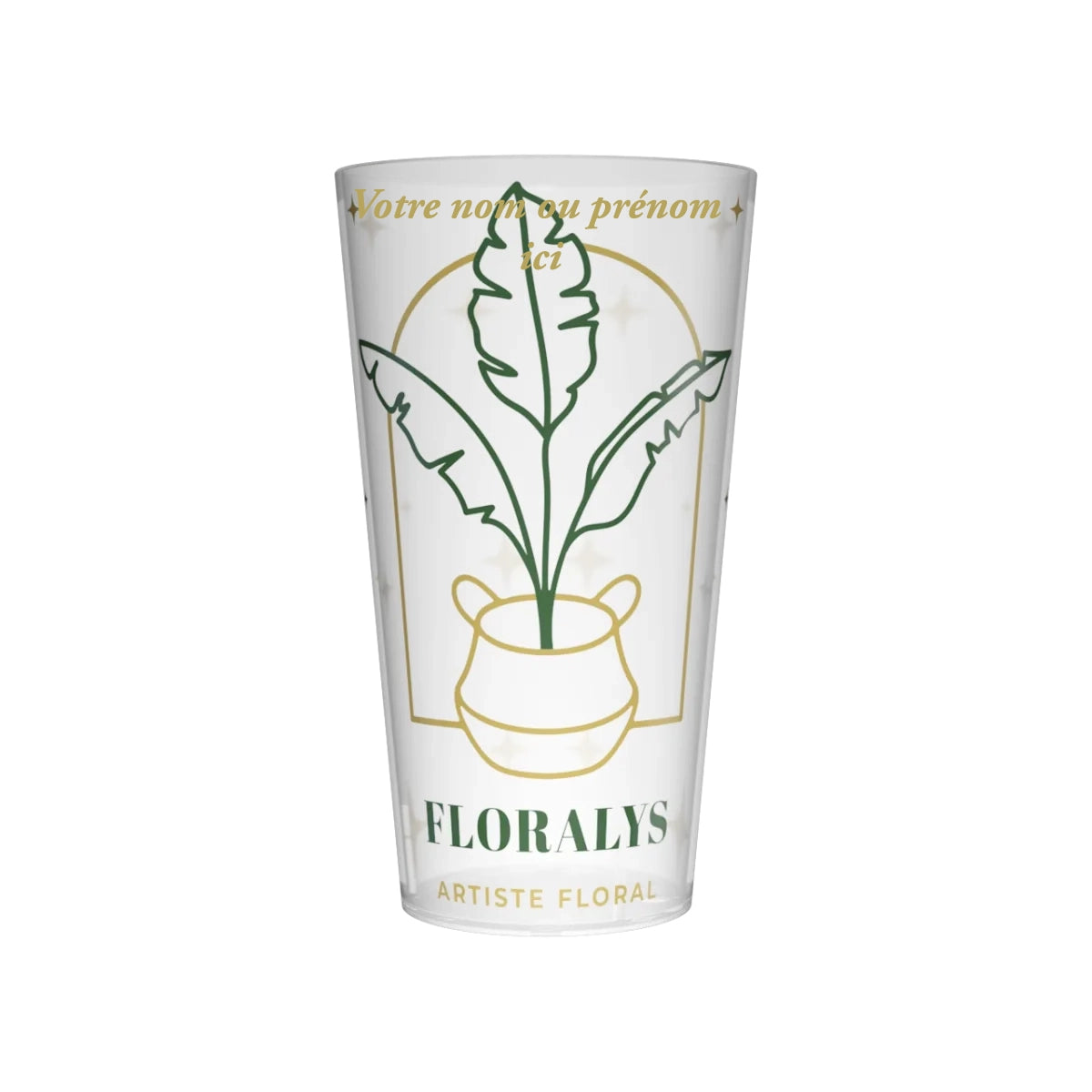 Gobelet 40 cl, personnalisation en quadrichromie digitale 360 ° (sans limites de couleurs) + Ultra personnalisation