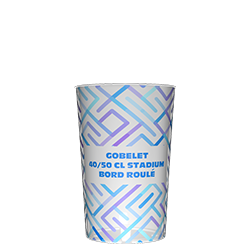 Gobelet 40 / 50 cl. Bord roulé "Stadium"