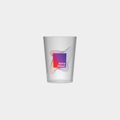 Gobelet 12 cl, personnalisation en Quadrichromie digitale (360° sans limites de couleurs)