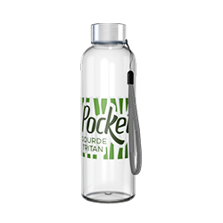 Gourde Pocket 55 cl en Tritan (incassable), personnalisation en quadrichromie