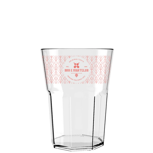 Verre à Mojito 43 cl, translucide en pp,  personnalisation quadrichromie