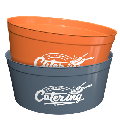 Bol Gris 1100 ml, personnalisation en sérigraphie 1 couleur