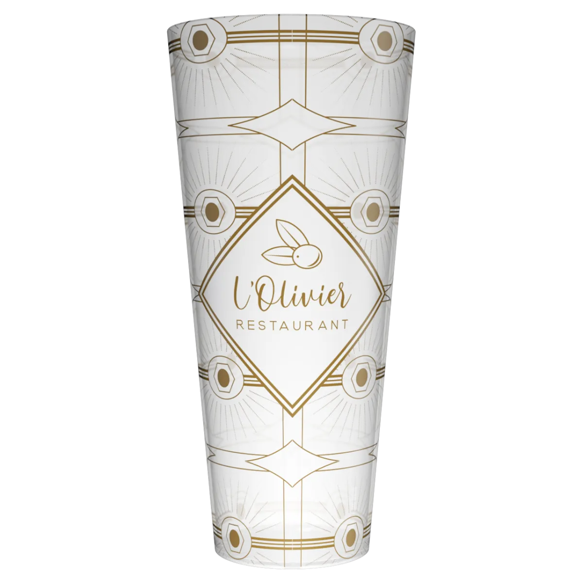 Gobelet 60 cl, personnalisation en quadrichromie digitale (360° sans limites de couleurs)