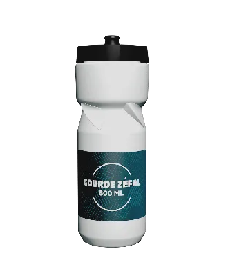 Gourde zéfal 80 cl, personnalisation en quadrichromie digitale