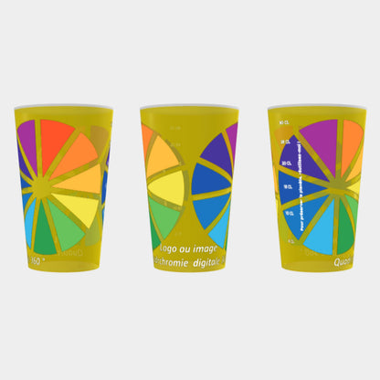 Gobelet 25 / 33 cl personnalisation en quadrichromie digitale 360° , (sans limite de couleurs)