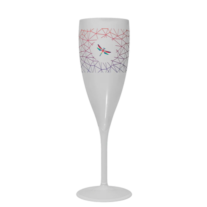 Flûte à champagne 16 cl en pp, personnalisation en quadrichromie