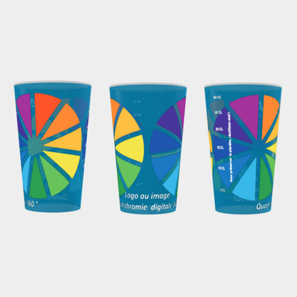 Gobelet 25 / 33 cl personnalisation en quadrichromie digitale 360° , (sans limite de couleurs)