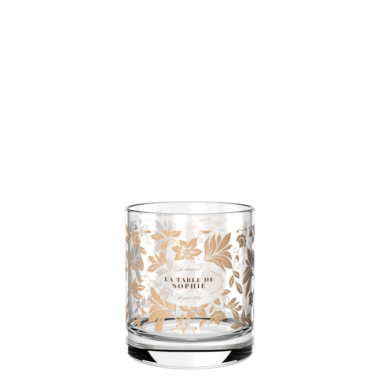 Verre à whisky personnalisé en quadrichromie digitale, contenance 30 cl