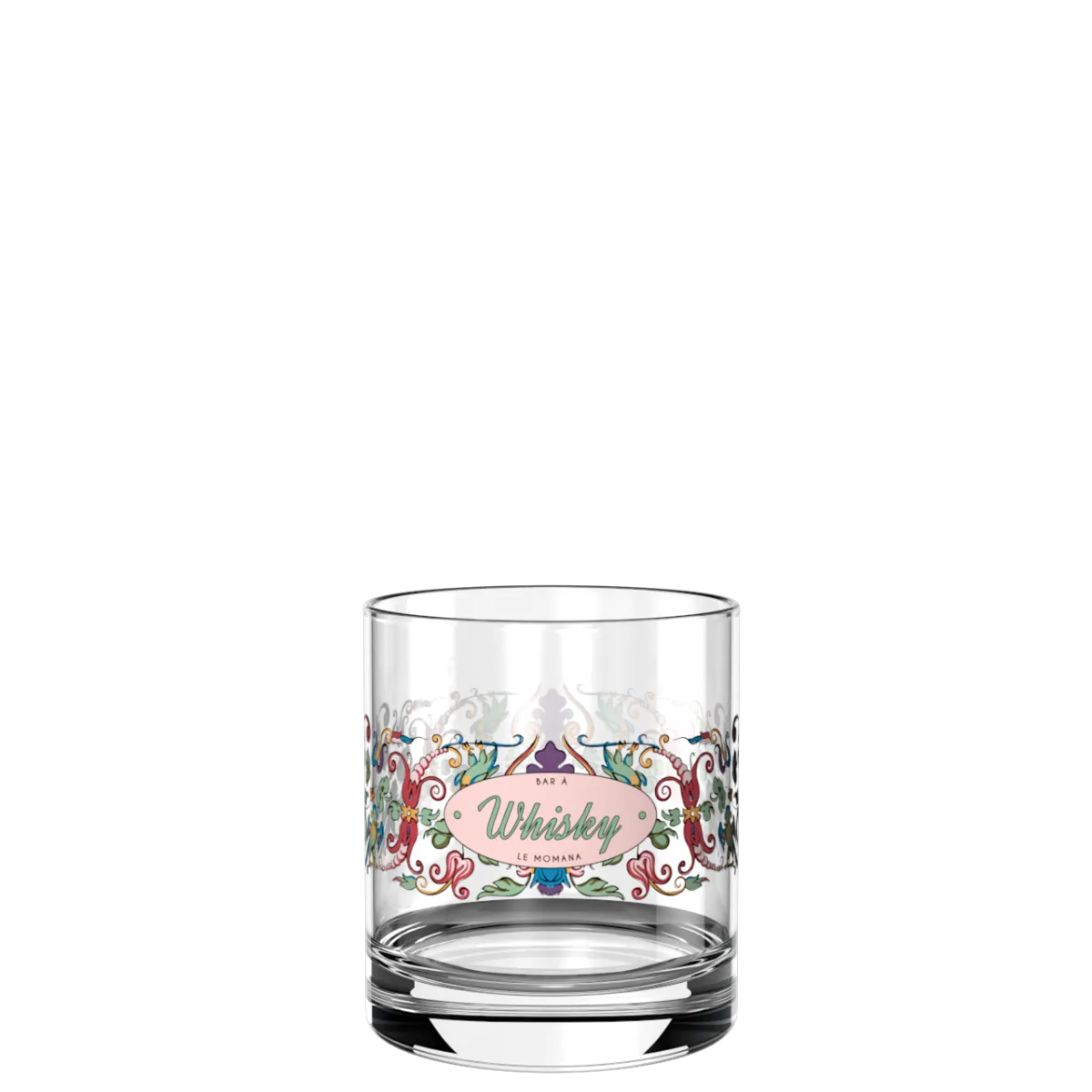 Verre à whisky personnalisé en quadrichromie digitale, contenance 30 cl