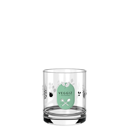 Verre à whisky personnalisé en quadrichromie digitale, contenance 30 cl